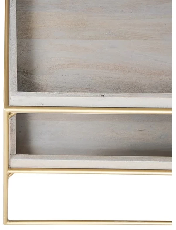 Blue Ocean Traders Mennagio Gray/Brass Cocktail Table 3 Blue Ocean Traders Mennagio Gray/Brass Cocktail Table - Image 3