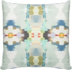 Laura Park Designs Orchid Blossom Royal Blue 22" X 22" Throw Pillow