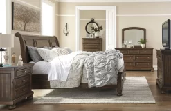 Signature Design By Ashley® Flynnter Medium Brown Bedroom Mirror -Furniture comprehensive store f599ebec 1c5e 46a6 9a42 8a995aae6aa1