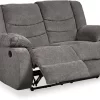 Signature Design By Ashley® Tulen Gray Reclining Loveseat