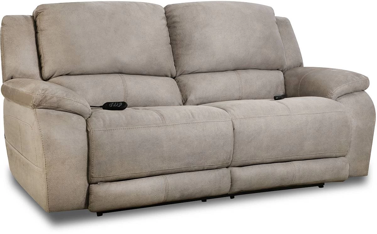 HomeStretch Nickel Double Reclining Power Sofa 1 HomeStretch Nickel Double Reclining Power Sofa