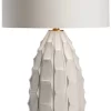 Crestview Collection Cambridge Gold/White Table Lamp