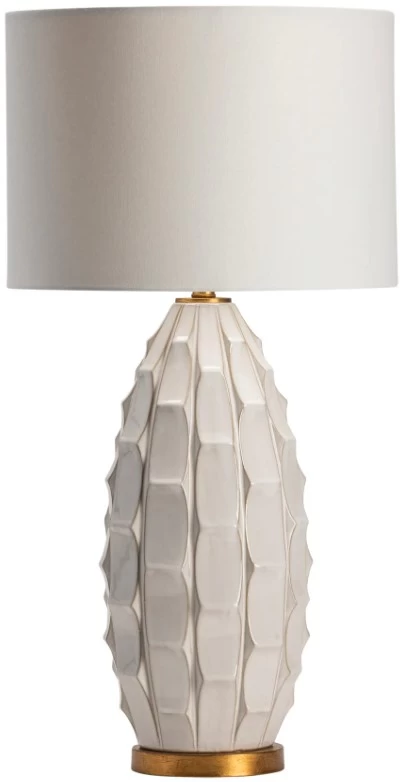Crestview Collection Cambridge Gold/White Table Lamp 1 Crestview Collection Cambridge Gold/White Table Lamp