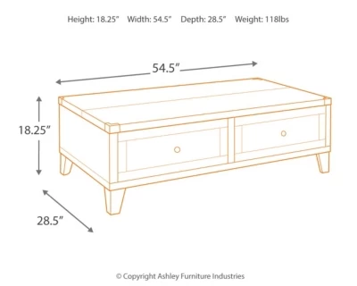 Signature Design By Ashley® Todoe Dark Gray Lift Top Coffee Table 12 Signature Design By Ashley® Todoe Dark Gray Lift Top Coffee Table - Image 12