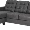 Benchcraft® Venaldi Gunmetal Sofa Chaise Queen Sleeper