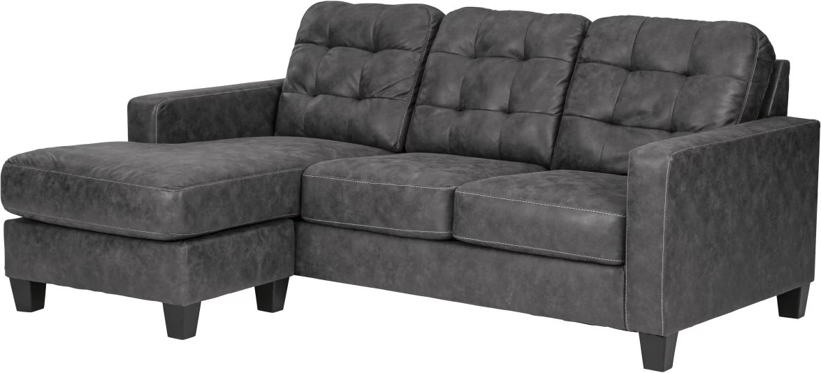 Benchcraft® Venaldi Gunmetal Sofa Chaise Queen Sleeper 1 Benchcraft® Venaldi Gunmetal Sofa Chaise Queen Sleeper