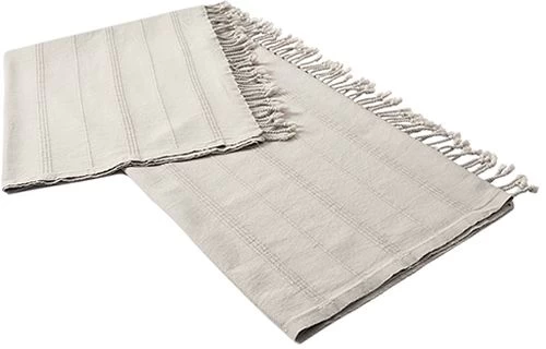 LR Home Beige Throw Blanket 5 LR Home Beige Throw Blanket - Image 5