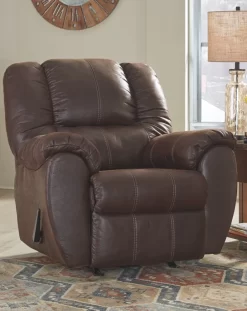 Signature Design By Ashley® McGann Walnut Rocker Recliner -Furniture comprehensive store fa271957 eac2 49fa 8a76 fc5cae870c7b