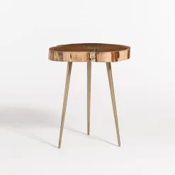 Alder & Tweed Furniture Company Vail Natural Finish Molten End Table