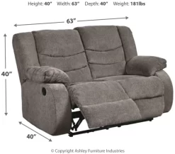 Signature Design By Ashley® Tulen Gray Reclining Loveseat 7 Signature Design By Ashley® Tulen Gray Reclining Loveseat -Furniture comprehensive store fc6533f1 2dee 44f5 bb72 91c94de8e425
