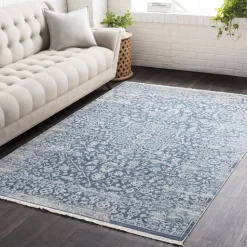 Surya Ephesians Blue/Beige 5'x8' Area Rug -Furniture comprehensive store fd703425 3fa3 4866 80ea cef555df761c