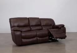 Man Wah Brown Leather Power Reclining Sofa -Furniture comprehensive store ffeb7b83 280f 46fc aecb 03237fb6c599 scaled