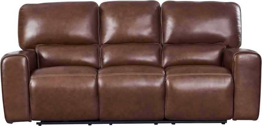 Leather Italia™ Georgetowne Broadway Brown Power Reclining Sofa 2 Leather Italia™ Georgetowne Broadway Brown Power Reclining Sofa - Image 2