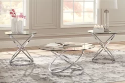 Signature Design By Ashley® Hollynyx 3 Piece Chrome Occasional Table Set -Furniture comprehensive store fff9c6dc 78a7 49df 98c7 35006b57041d